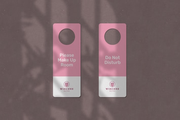 Door Handle Signage Mockup