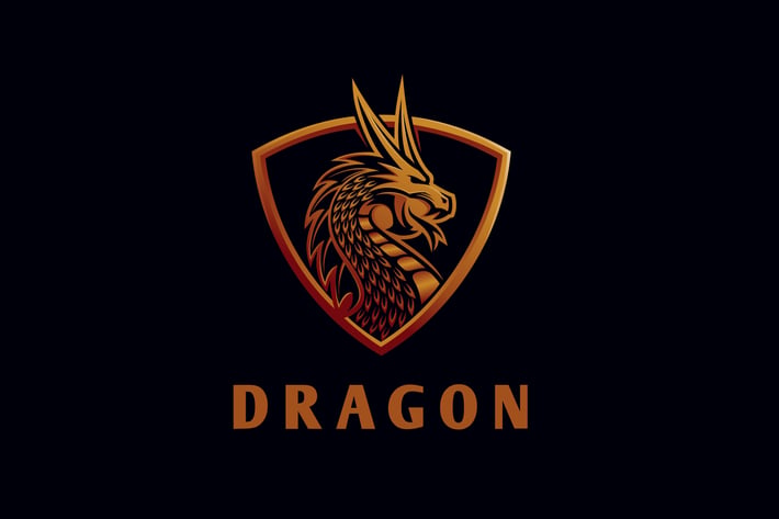 Intimidating Dragon Logo