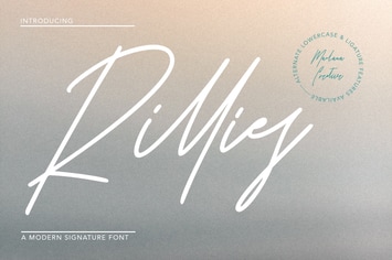 Rillies Modern Signature Font