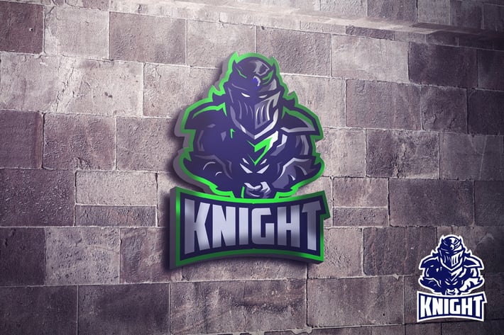 Dark Knight Mascot Esports Logo