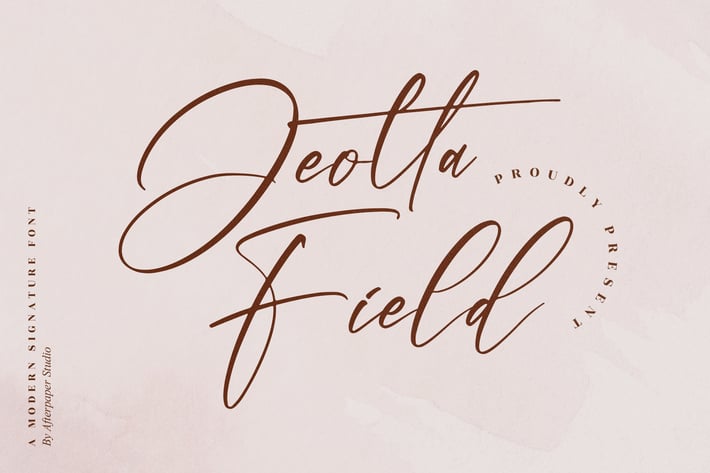 Jeotta Field Modern Signature Font