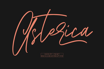 Asterica Signature Script Font