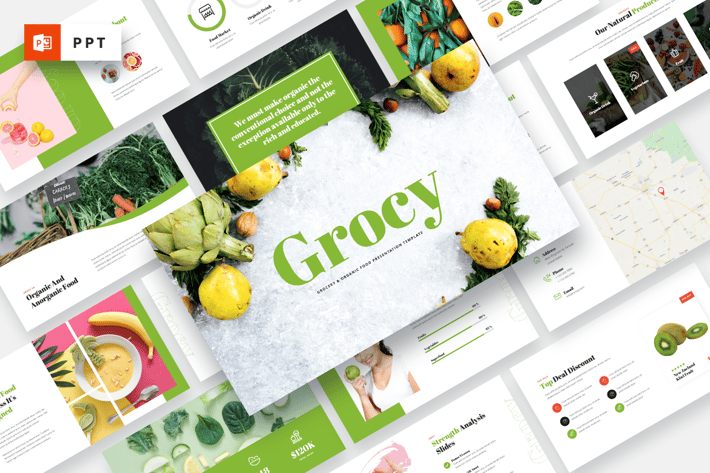 Grocy - Grocery & Organic Food Powerpoint Template