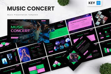 Music Concert - Music Keynote Templates