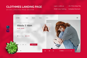  Clothmes - Landing Page