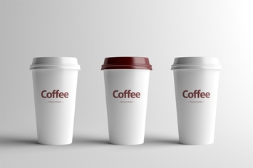 Paper Coffee Cup Mock-Up - Medium