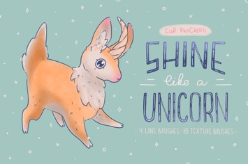   Shine Like a Unicorn | Procreate Brushes