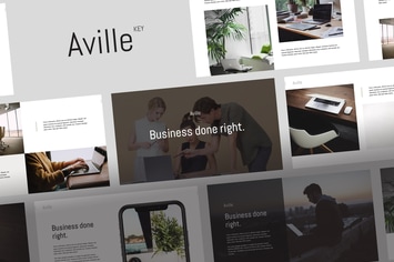 AVILLE - Minimal Keynote Template