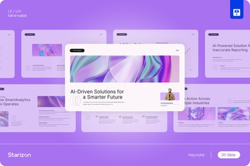 Purple Modern Tech Pitch Deck Keynote • 002