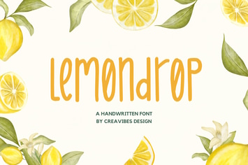Lemondrop - Handwritten Font