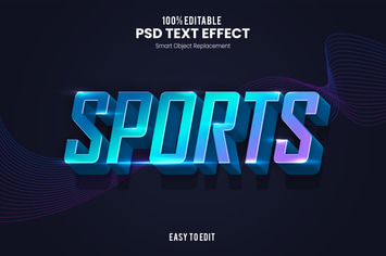 Sports - Sporty PSD Text Effect