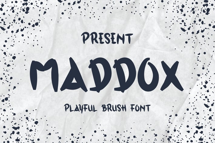Maddox Typeface - A Playful Brush Font