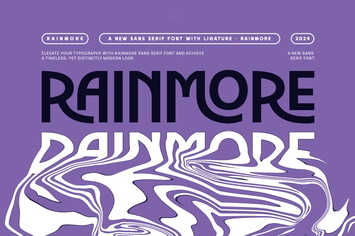 Rainmore - Modern Ligature Sans Serif