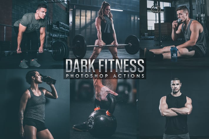 Dark Fitness Photoshop Actions 