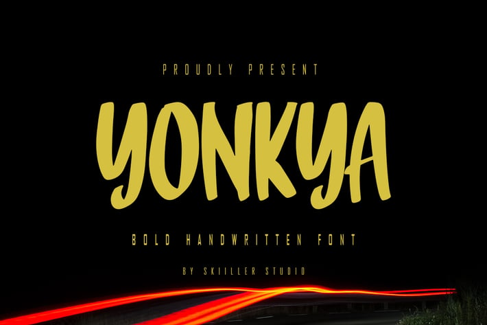 Yonkya - Bold Handwritten Font