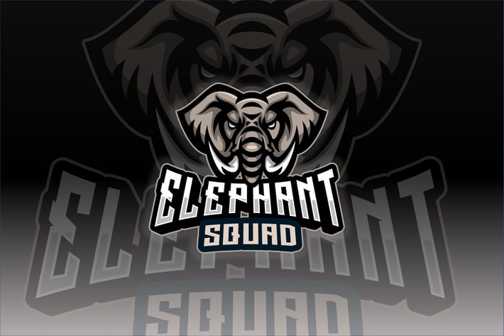 Elephant Sport and Esport Logo Template