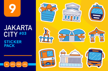 Jakarta City #03 Sticker Pack