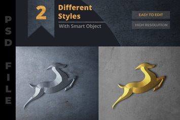Metal Logo Mockup