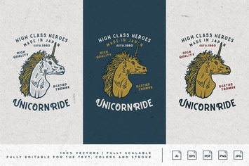 Artwork Design - Grunge Unicorn