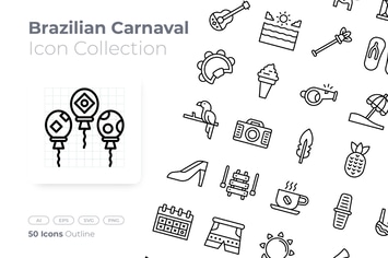 Brazilian Outline Icon