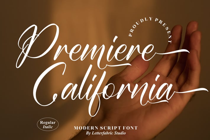 Premiere California Modern Script Font