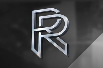 Glossy Wall Logo Mockup