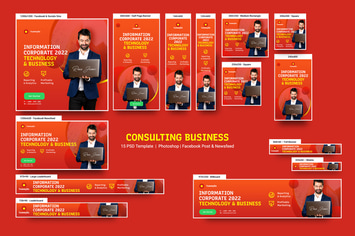 Consulting Business Banners Ad