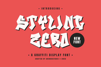 Styling Zero - Graffiti Display Font