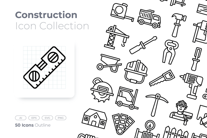 Construction Outline Icon