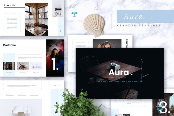 AURA - Creative Keynote Template