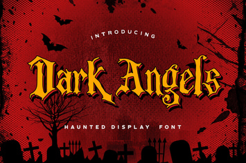 Dark Angels - Haunted Display Font