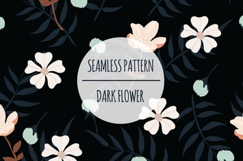 Dark Flower – Seamless Pattern