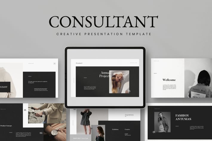Consultant - Powerpoint Minimalis Creative