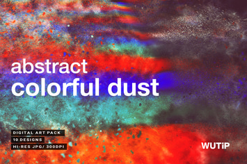 Abstract Colorful Dust Backgrounds