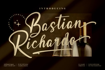 Bastian Richardo Calligraphy Font