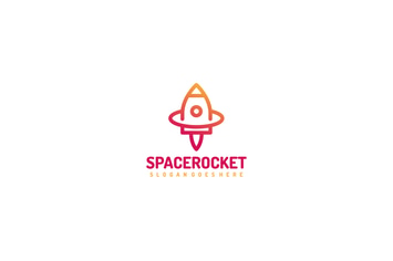 Space Rocket Logo
