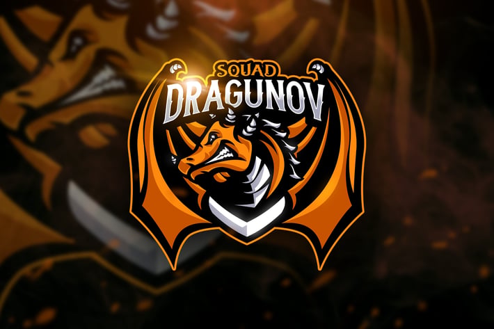 Dragunov Squad - Macot & Esport Logo