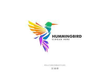 Hummingbird Colorful Logo