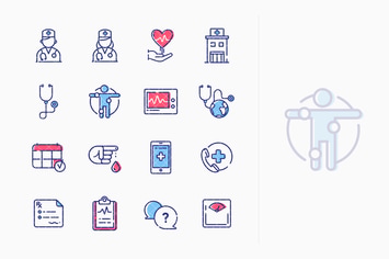 Medical & Health Care Icons Set 1 - Outline Series