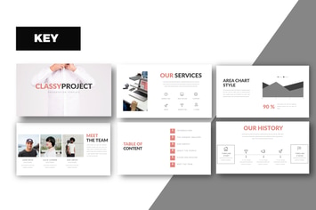 Classy Minimal Powerpoint White Business Corporate