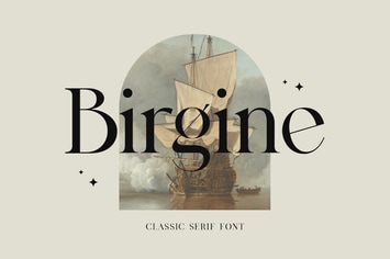 Birgine Modern Serif Font