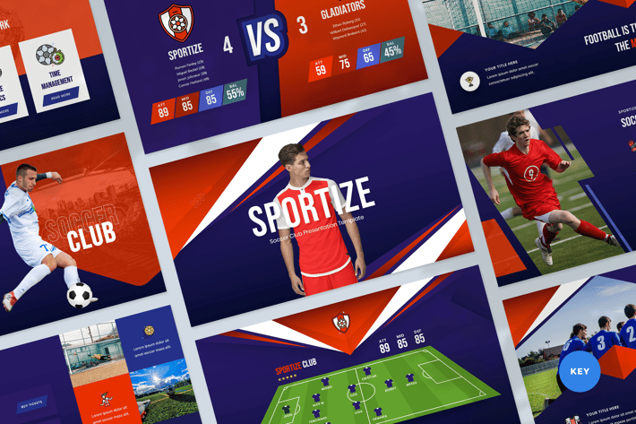Soccer Club Keynote Presentation Template