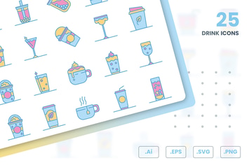 Drink Icons Set