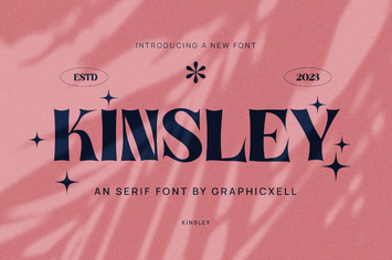 Kinsley Elegant Serif Font Typeface