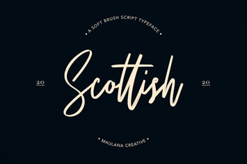 Scottish Brush Script Typeface
