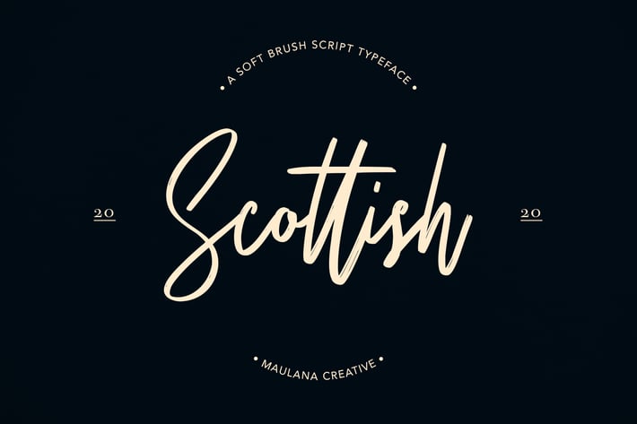 Scottish Brush Script Typeface