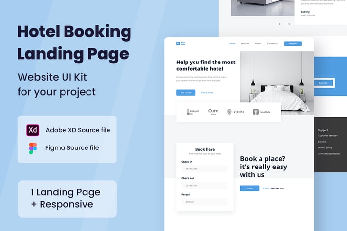 Hotel Booking - Website UI Kit