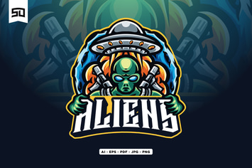 Alien Mascot Logo Design