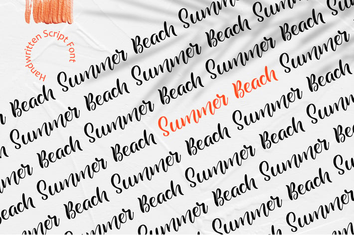 Summer Beach Handwritting Font