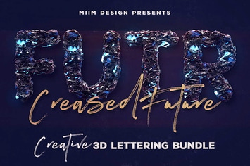 Creased Future – 3D Lettering